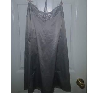 Lane Bryant Silver Silk Night Gown size 18/20(1X)